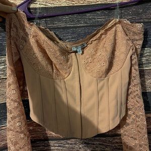 Fashion Nova Lace corset crop top